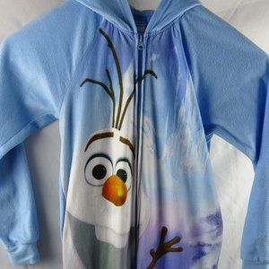 Disney Frozen Olaf One Piece Hoodie Pajamas PJ